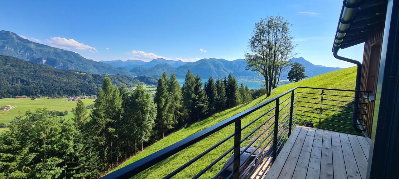 Ruhige Bergvilla In Alleinlage Am Mondsee Mit Seeblick Bergblick Und Whirlpool Innerschwand Екстериор снимка